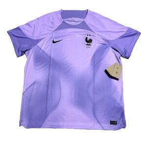 Nike France Stadium Goalkeeper Jersey Mens XXL 2XL  Purple DN0689-581 NWT